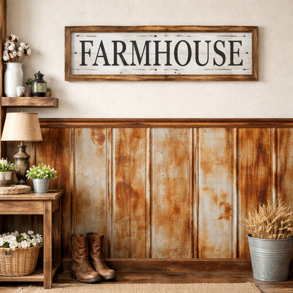 (30 sq.ft.) 5 pcs 3' x 2'  RECLAIMED 5-V METAL BARN ROOFING TIN