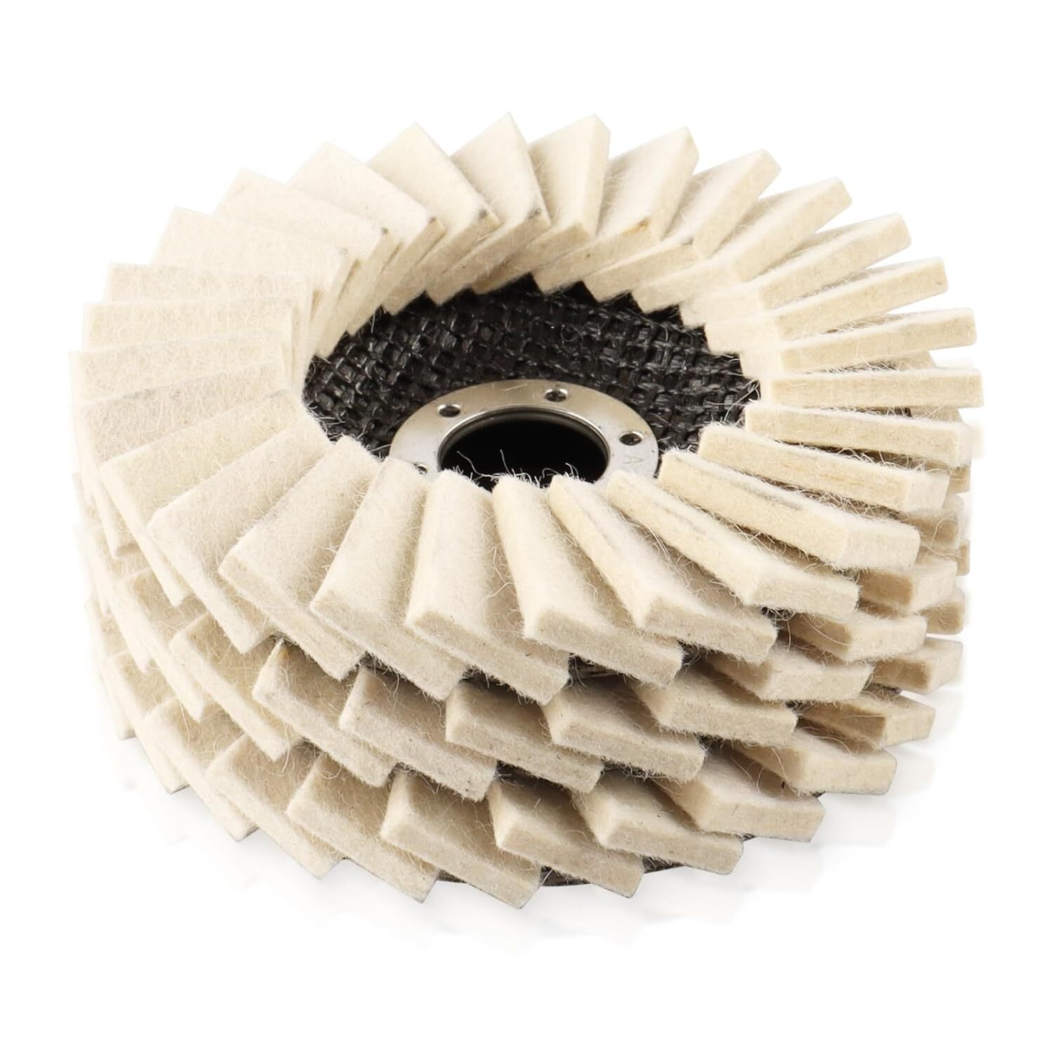 12Pack 4.5in Felt Flap Disc Wool Polishing Buffing Wheel Pad for Angle Grinder