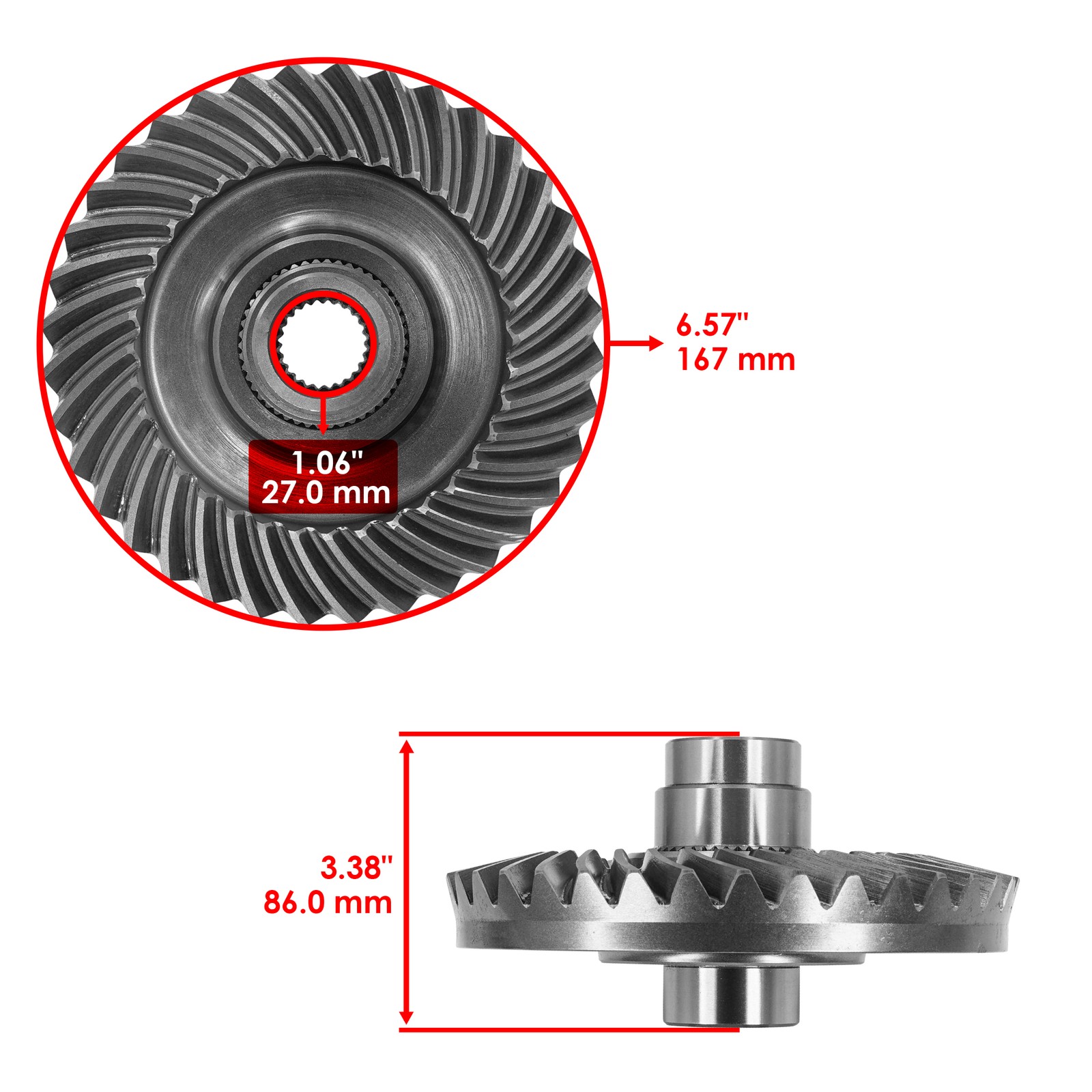 Rear Differential Gear & Pinion Bearing Seal For Can Am Commander 1000 2014-2015