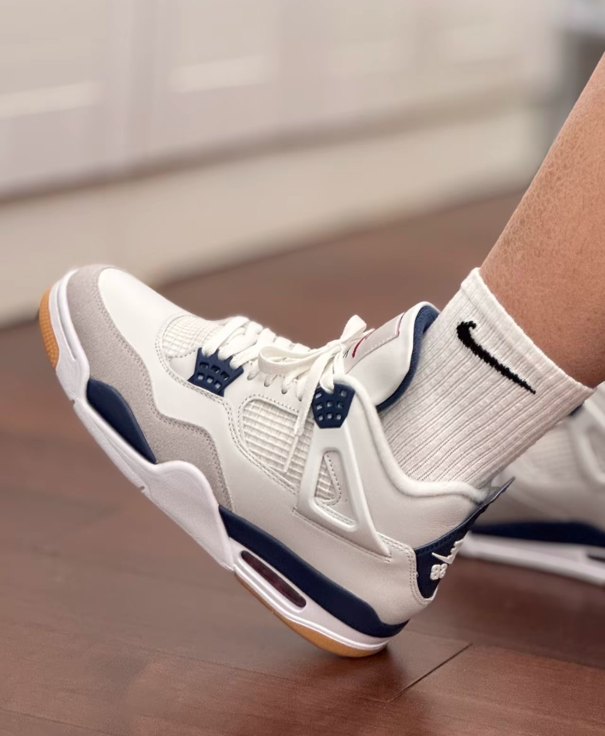 Jordan 4 Retro SB "Navy Blue" Men's Mid Top Basketball Shoes Size 7-12