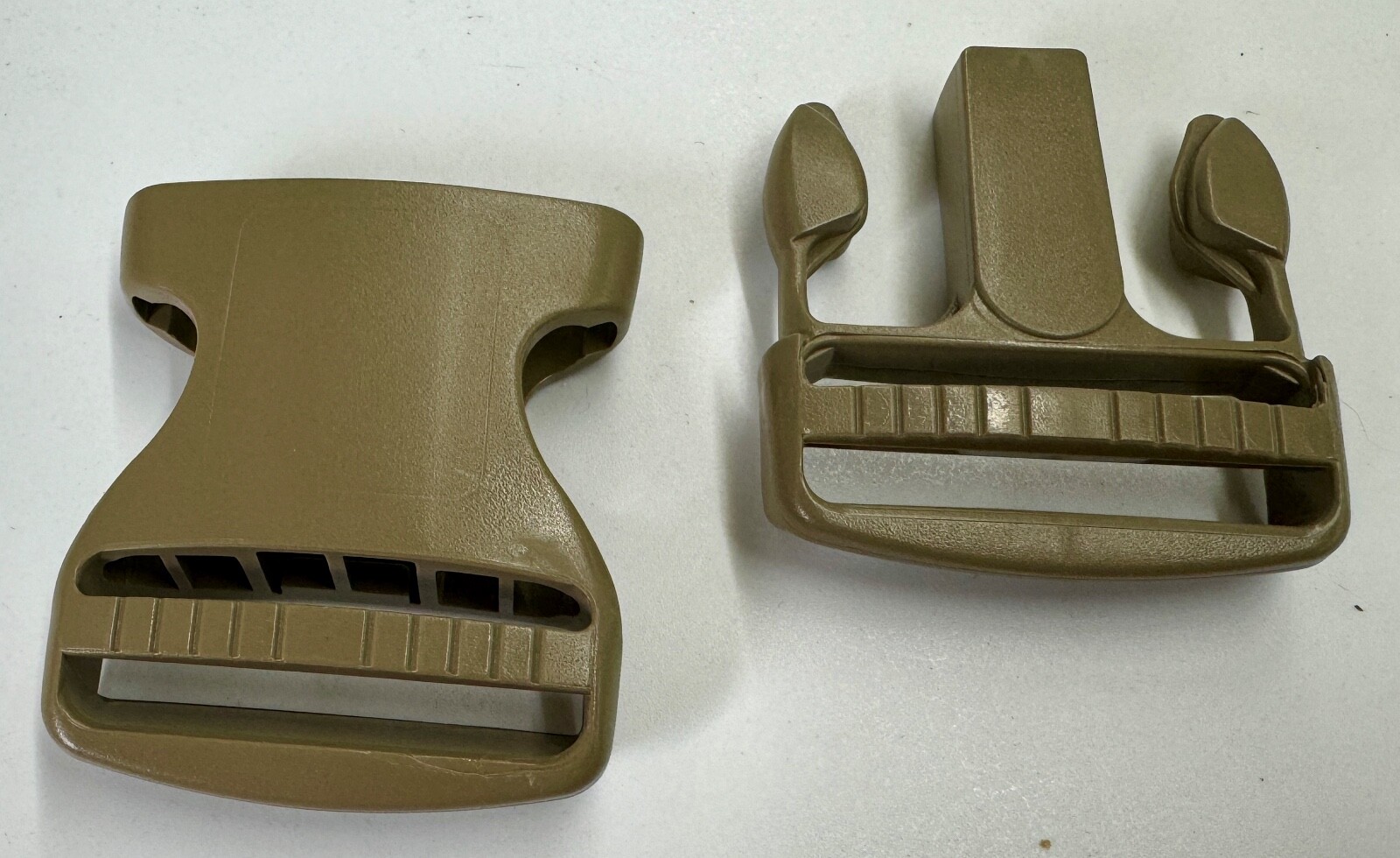 2 Inch ITW TSR 200 Side Release Buckle Heavy Duty USA Made Plastic Webbing Tan