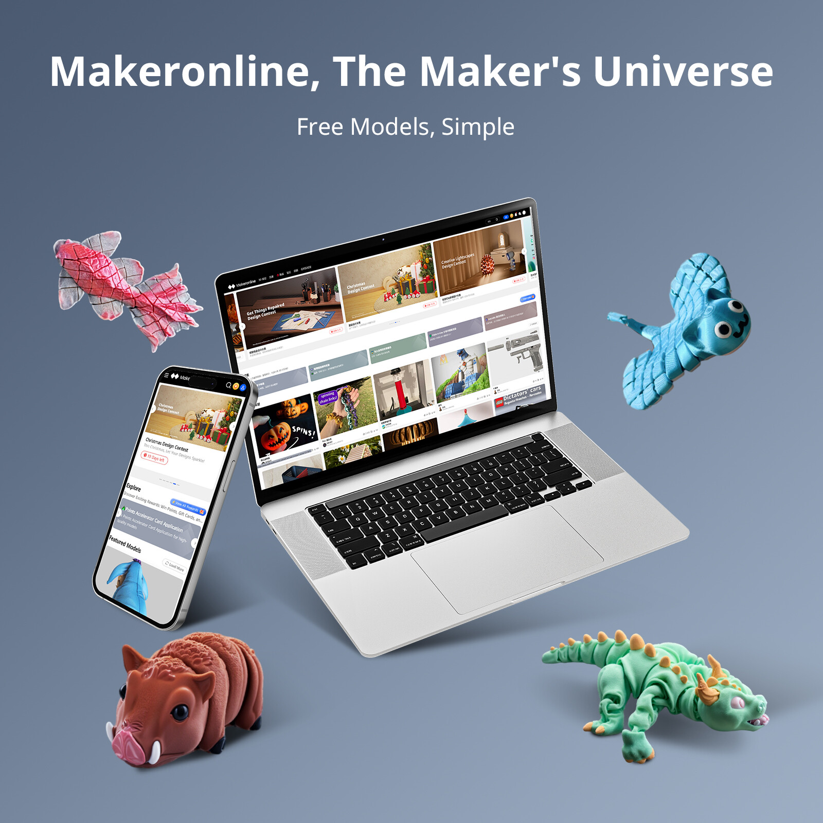 （OPEN BOX) ANYCUBIC Kobra 3 Max Combo Big 3D Printer 600mm/s Multicolor Print