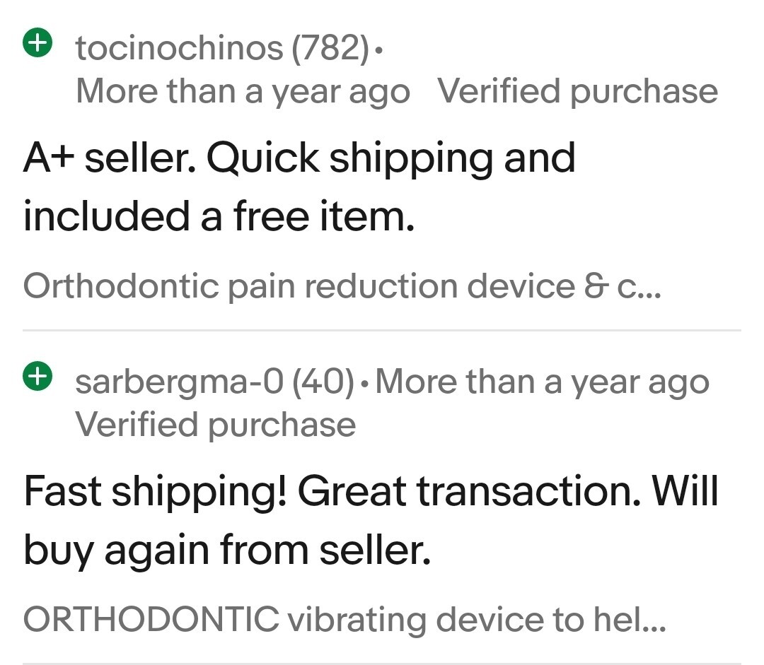 Ortho Pain Reduction Device, Tongue Cleaner, Toothbrush Tray & Case