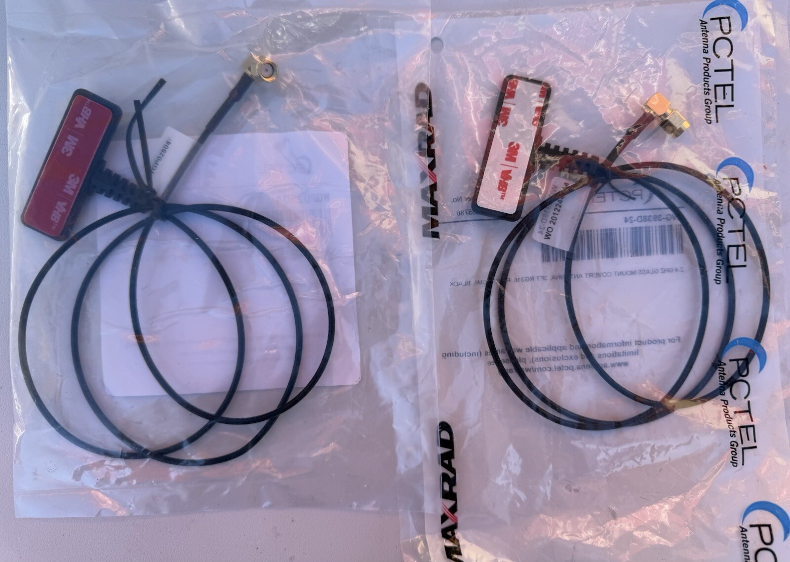 PCTEL WGP02504, WG-3938D-24 2.4 GHz Glass Mount Antenna 3ft WatchGuard 4RE