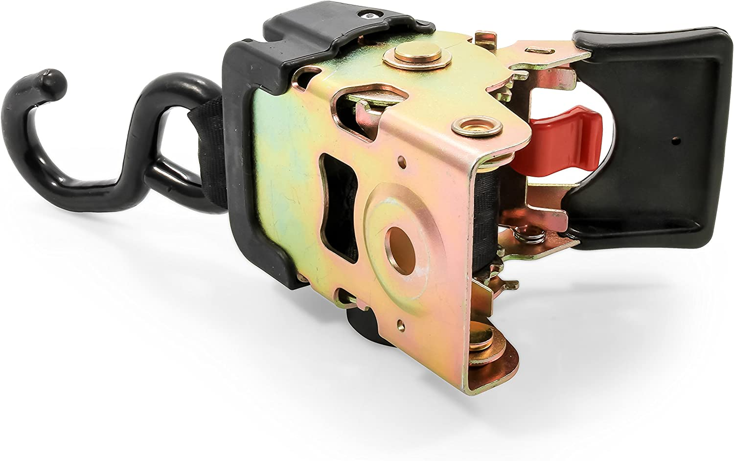 Ratchet Tie down Pair Anchor Retractable Transom Trailer Boat Hook Strap 2 Pack