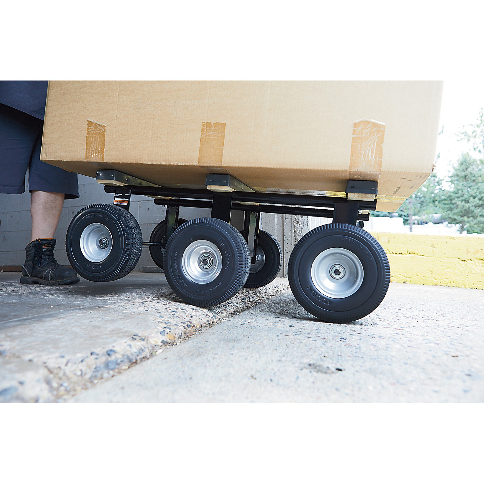 Klutch 1200-Lb. Capacity 6-Wheel All-Terrain Dolly
