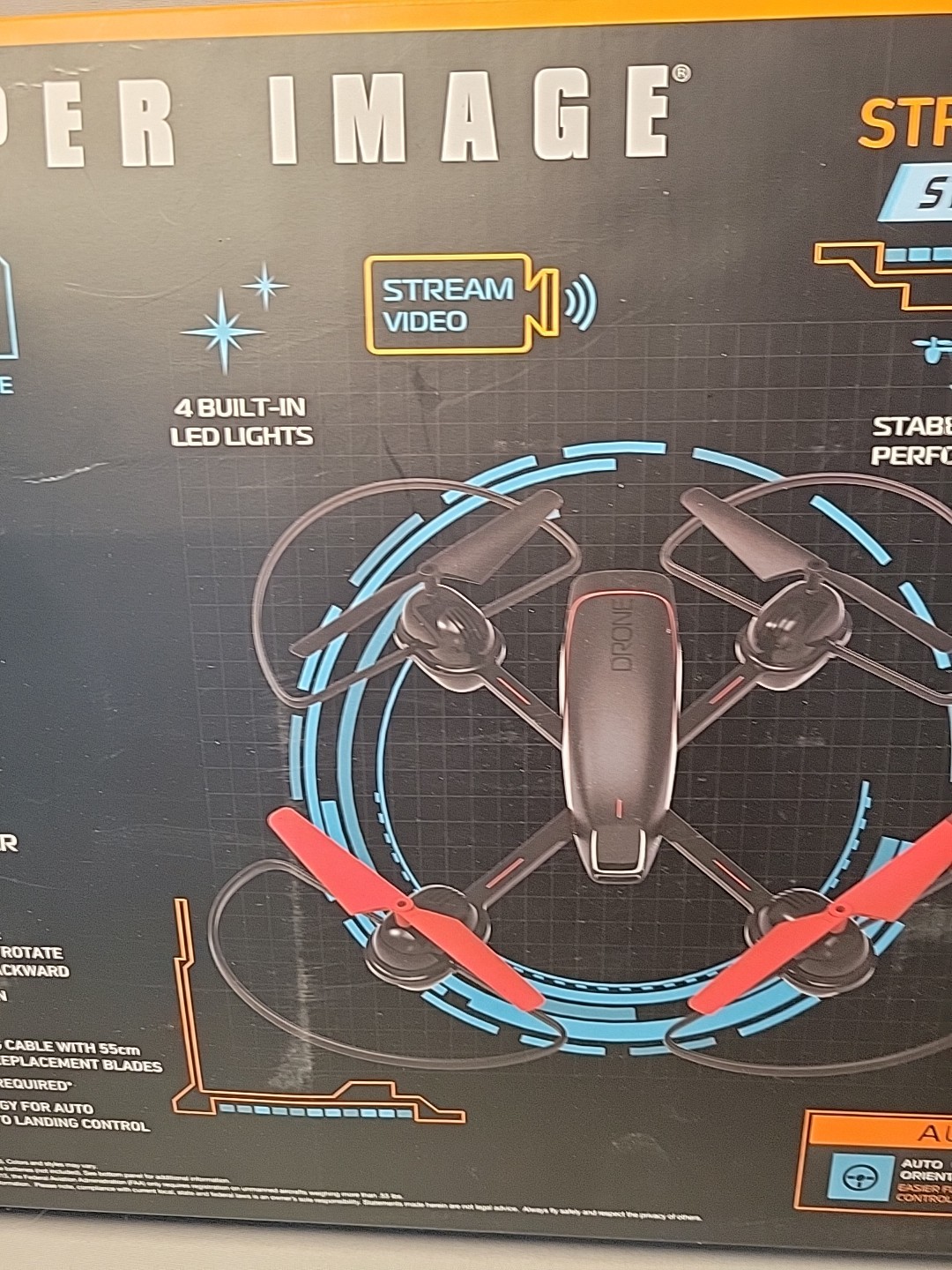 Sharper Image Mach X Video Drone with Streaming Camera 250 Ft. Flight Radius