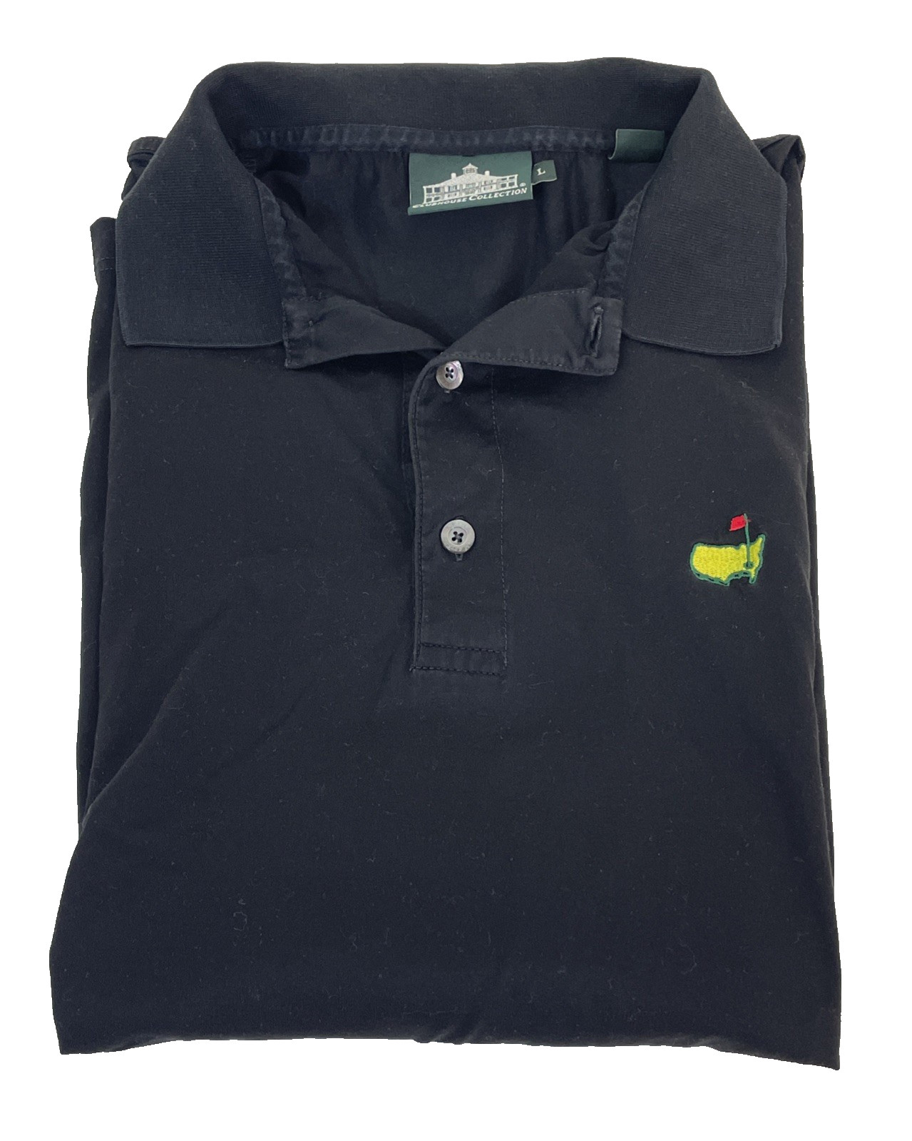 Clubhouse Collection Masters Golf Black Polo Shirt Men's L