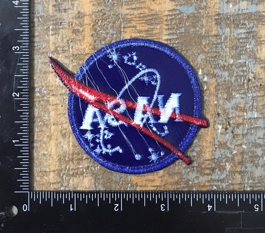 Vintage NASA Meatball Vector Logo Space Shuttle Astronaut Crew Iron-On Patch