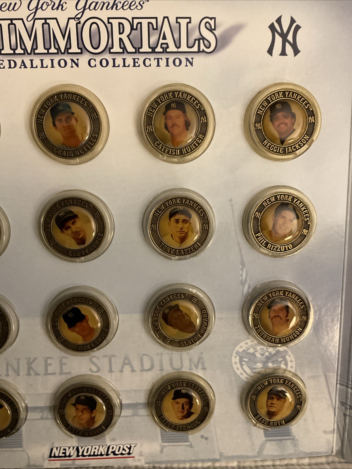 NEW YORK POST**YANKEES IMMORTALS 2005 MEDALLION COLLECTION [ COMPLETE ]