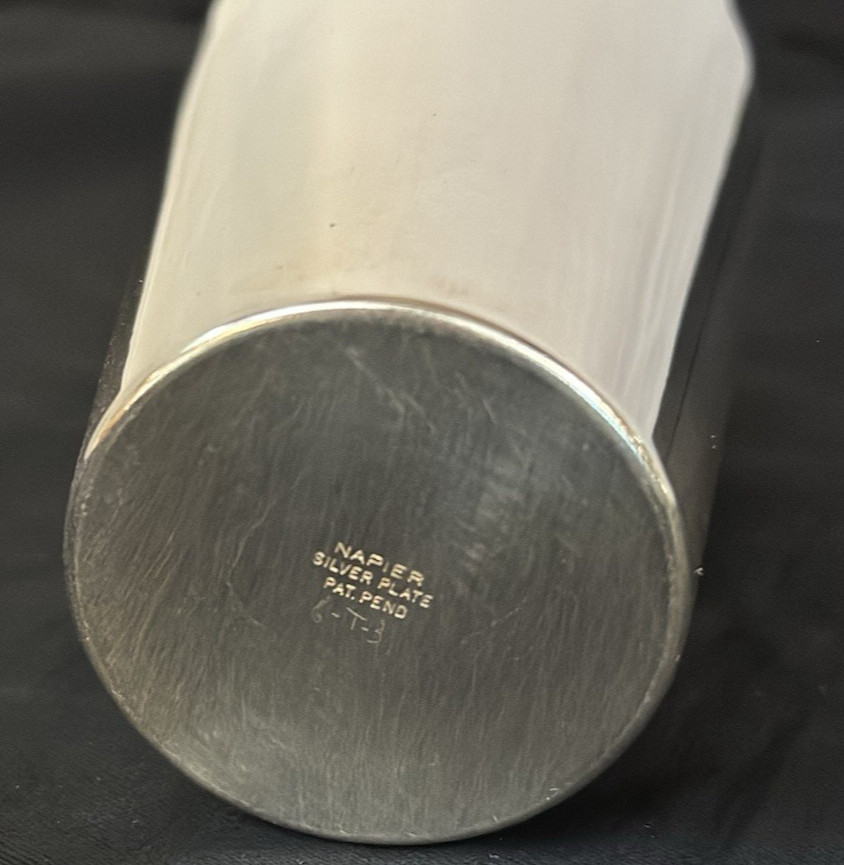 NAPIER SILVER PLATE ROOSTER SINGLE COCKTAIL SHAKER