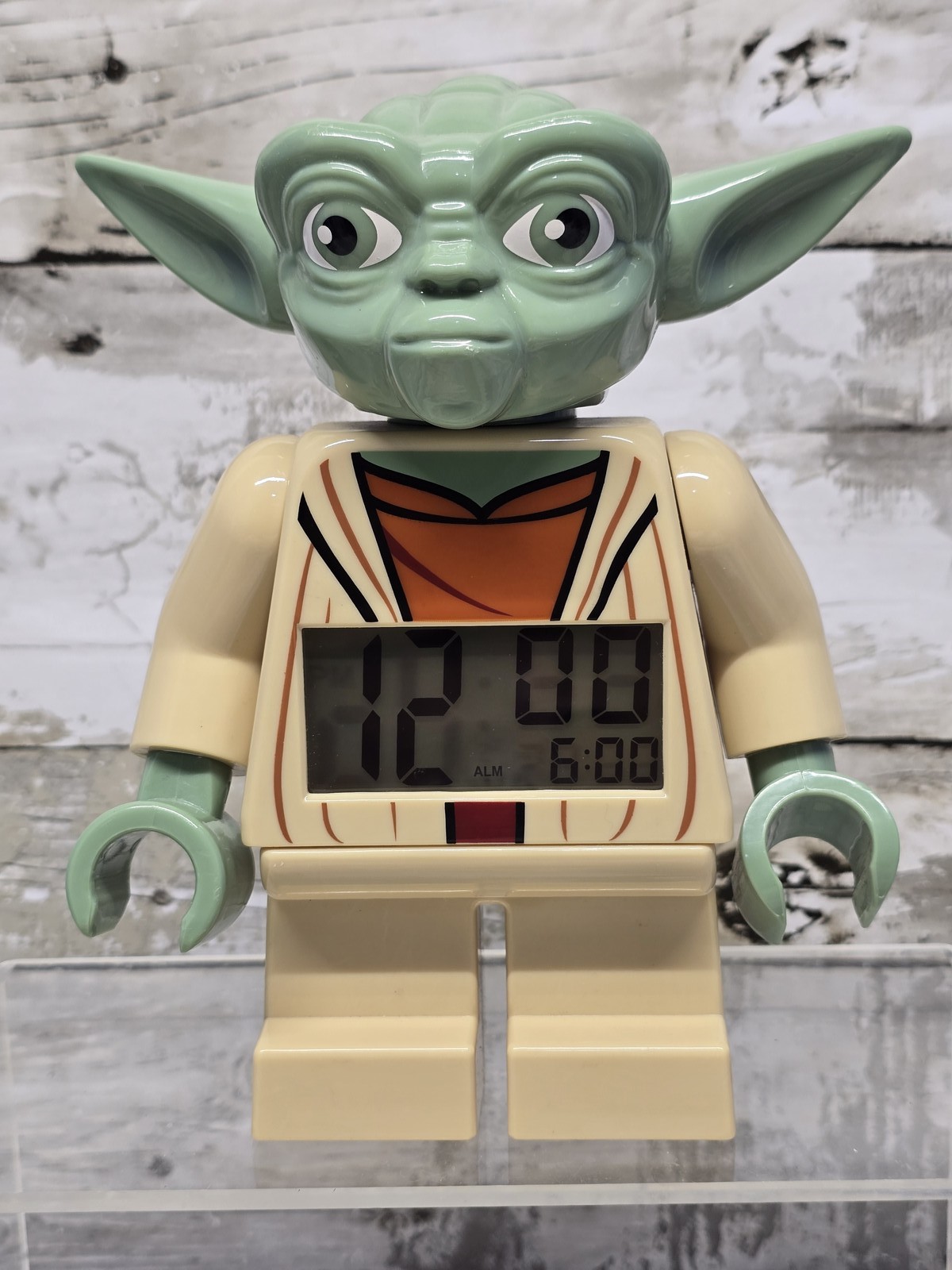 LEGO Star Wars Yoda Minifigure Digital Alarm Clock Figure 9003080 ClicTime Works
