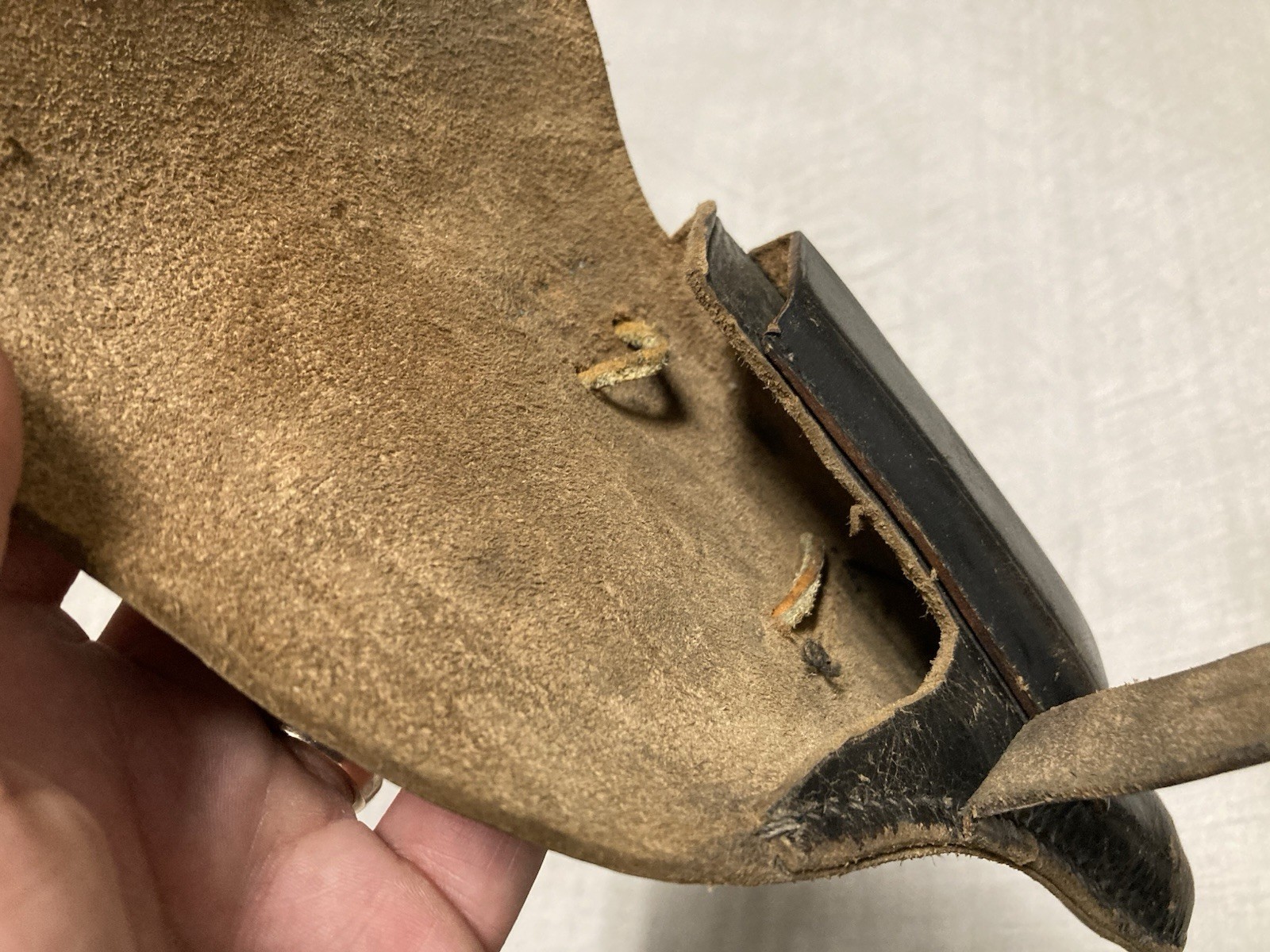 Original WW2 Era German Pistol Leather Holster WALTHER PPK WWII Field Gear