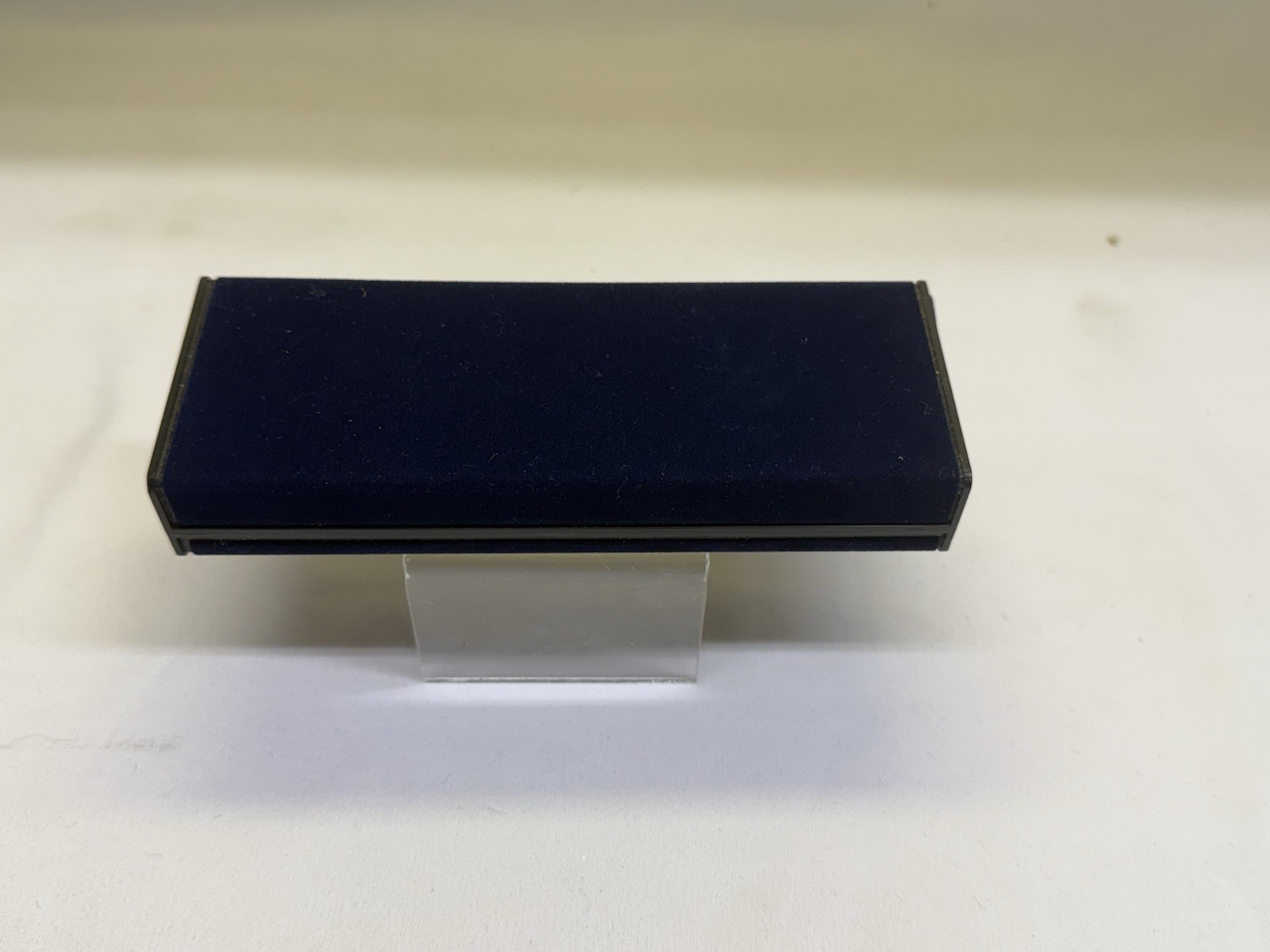 Vtg 1980s Chinese Blue & Floral Cloisonné Art Ballpoint Pen With Box Black Ink