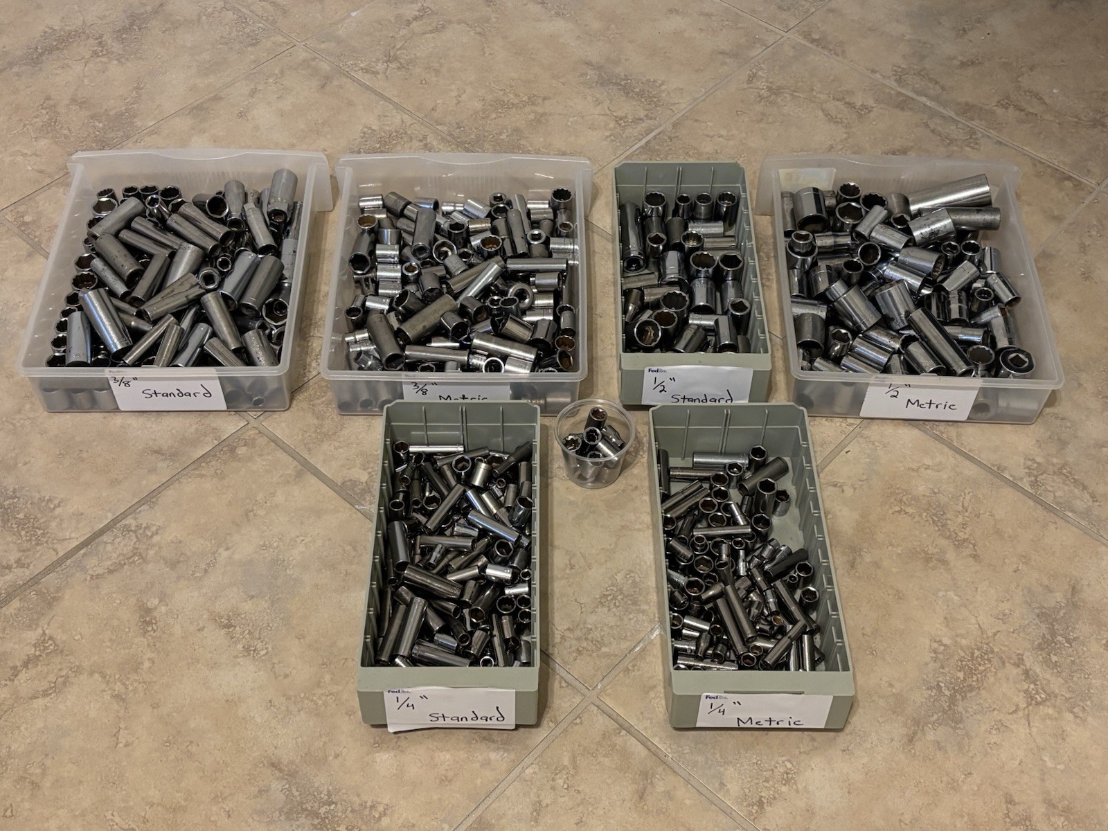 USA CRAFTSMAN SOCKETS - METRIC AND SAE STANDARD - BUY MORE AND SAVE!