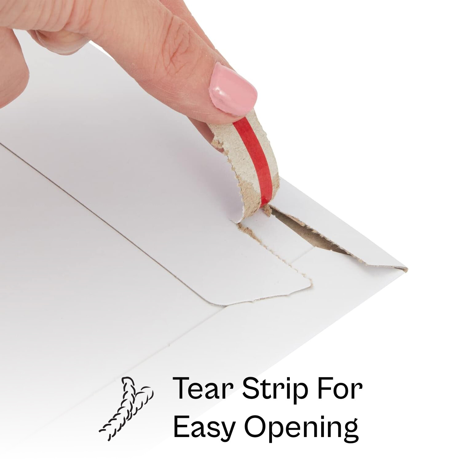 100-400 White Rigid Photo Document Mailer Flat Cardboard Stayflat Envelope 28 pt