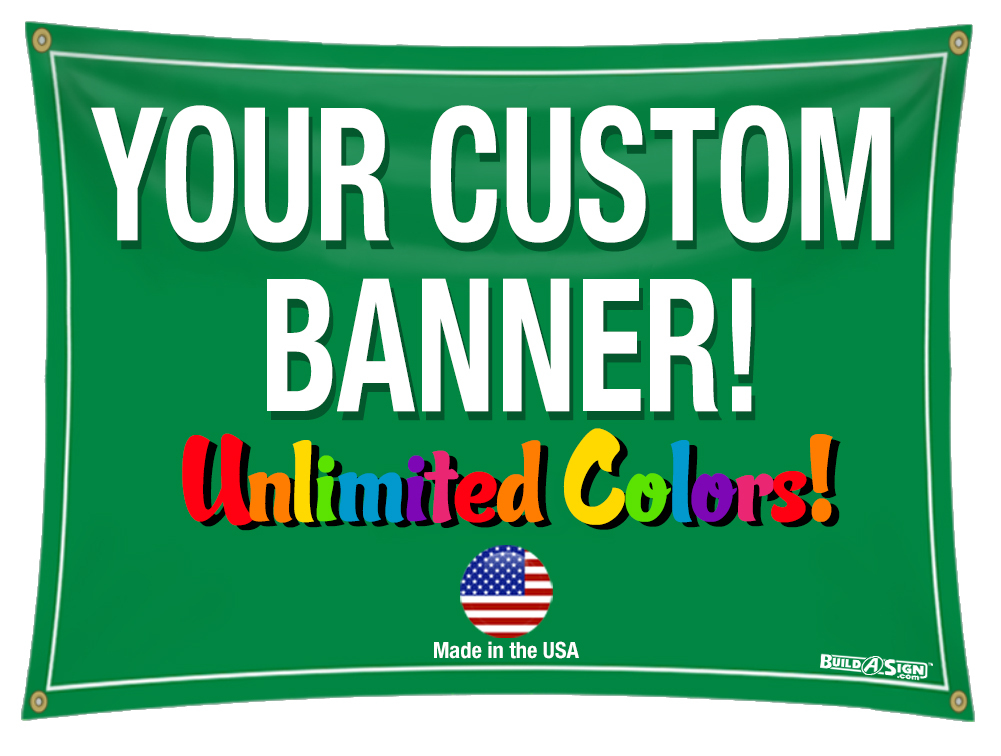 3'x 10' Full Color Custom Banner 13oz Vinyl 3x10