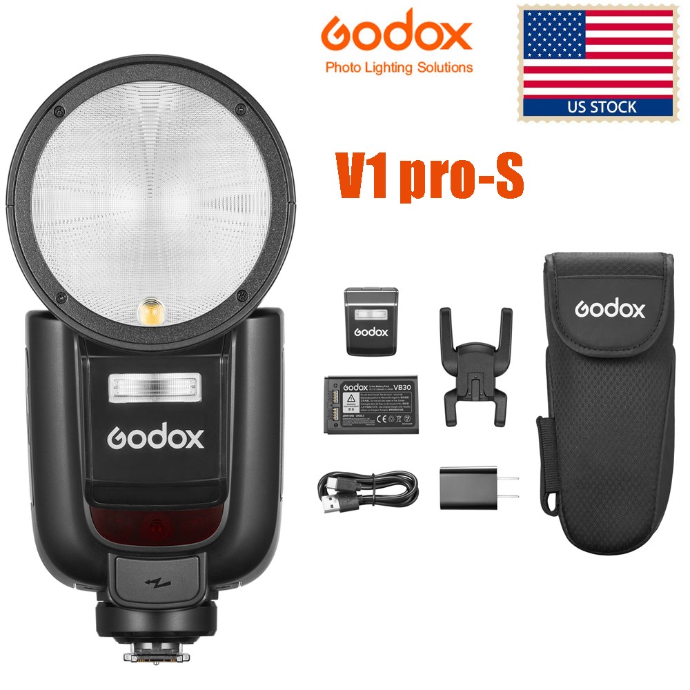 Godox V1Pro S TTL 2.4G Wireless Round Head Flash Light Speedlite For Sony Camera