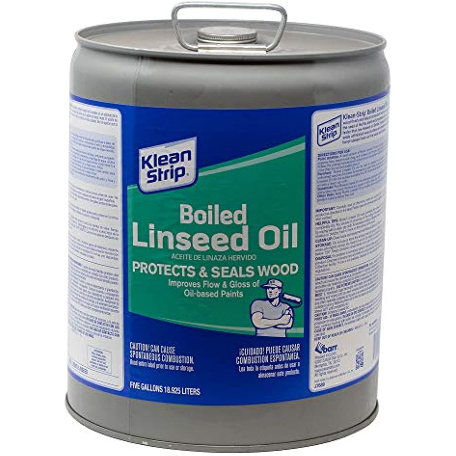 Klean-Strip Green CLO45 Boiled Linseed Oil, 5-Gallon