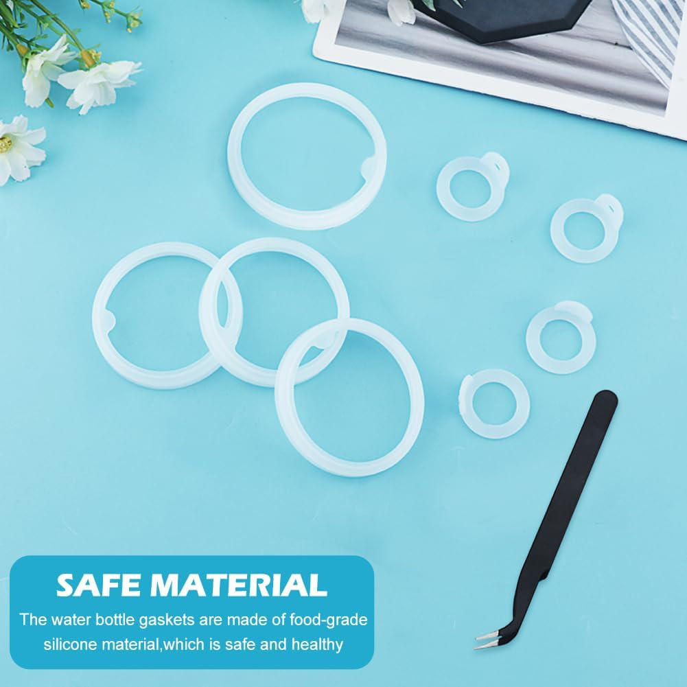 17pcs Water Bottle Lid Replacement, Silicone Water Bottle O Rings, Gasket Sea...