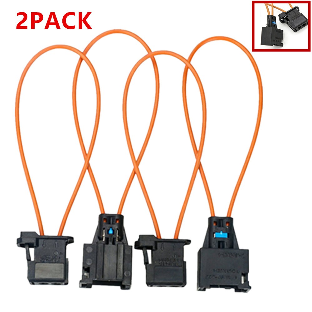 For BMW Mercedes MOST Fiber Optic Bypass Adapter 2 Sets Male Female