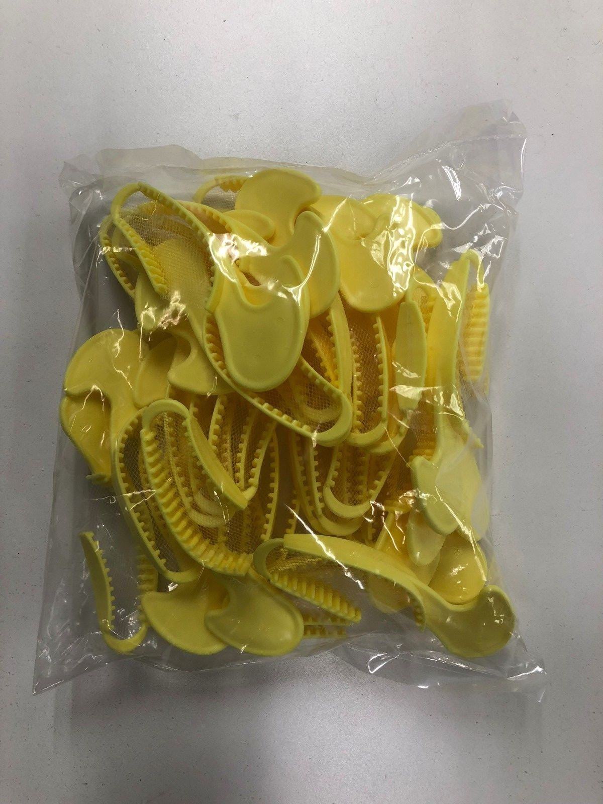 35 Dental Impression Bite Registration Triple Trays Molding, Quadrant, (Yellow)