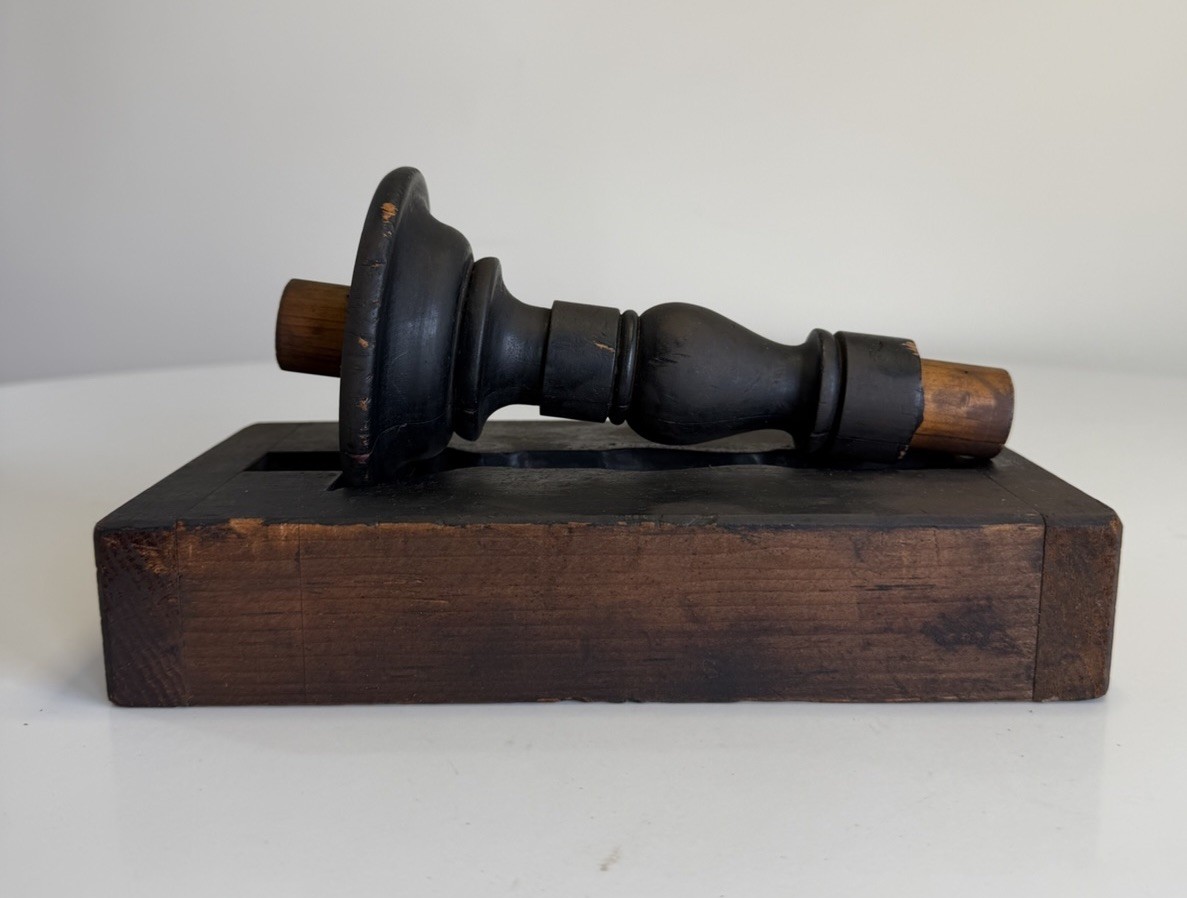 Antique Architectural Salvage Wood Industrial Foundry Pattern 1575 Steampunk