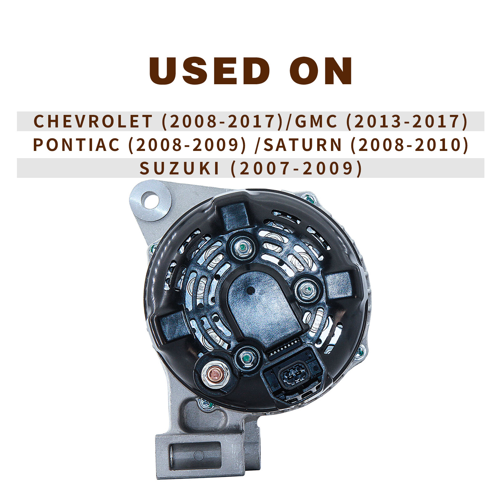 New Alternator For Buick 2008-2017 Chevrolet 2009-2017 GMC Saturn