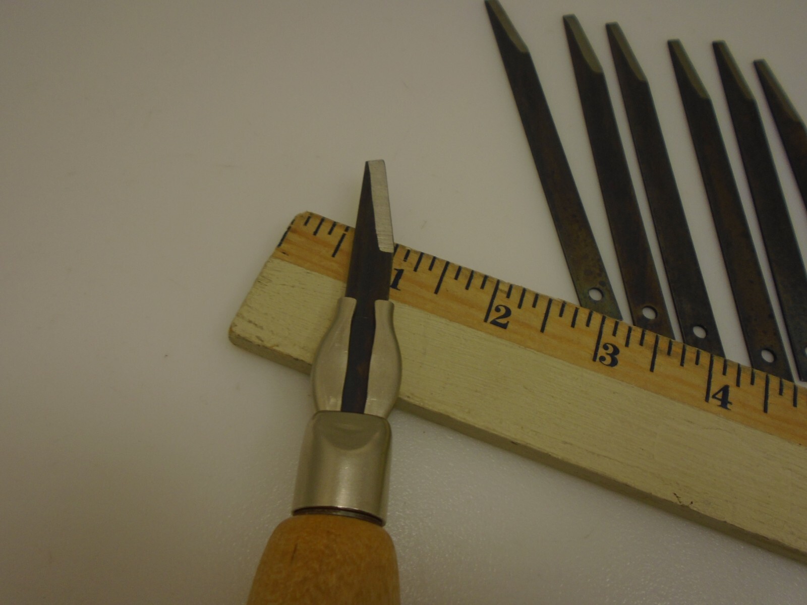 R Murphy Extension Blades (12) Bevel 2EXBB 4 3/4" x 3/8 inch 18ga 86801 & Handle