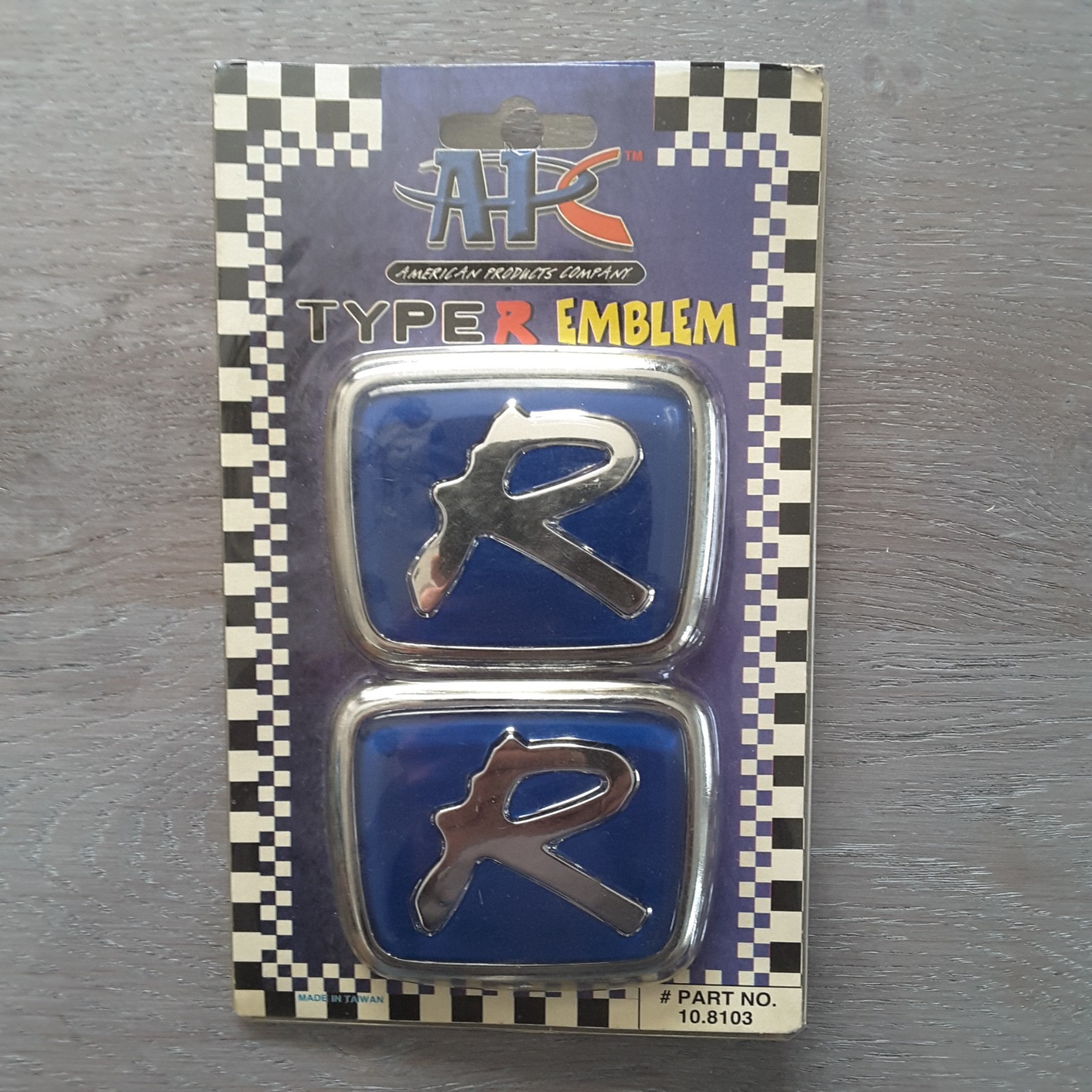 Acura Honda Type-R emblem Logo Decal NOS APC SiR Carbon Chrome FREE SHIPPING