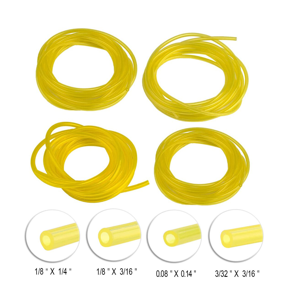 4 Sizes Petrol Fuel Gas Line Pipe Hose Tubing For String Trimmer Chainsaw Blower