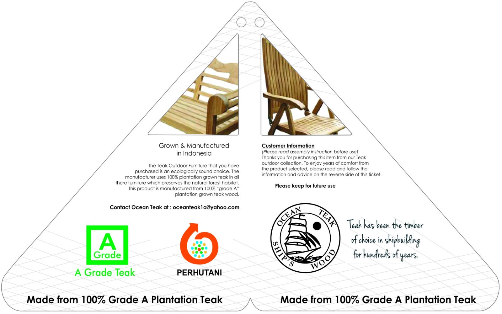 7 Pieces Teak Dining Set-Ship Included.