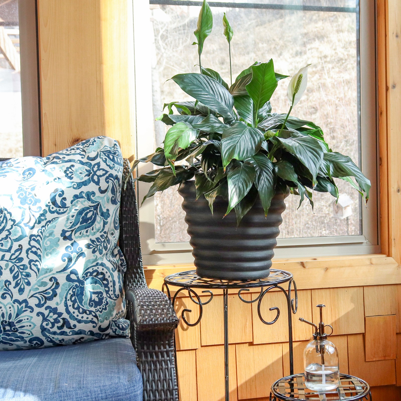 Molly Metal Planter - 12.5 in - Matte Gray - Set of 4 by Sunnydaze