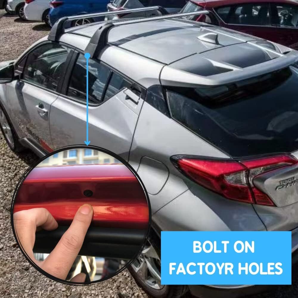 Roof Rack Cross Bars for Toyota Corolla Hatchback 2019-2026 #PW301-02009 Silver