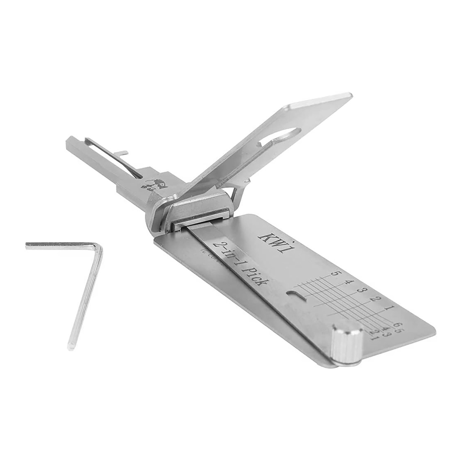 Precision-Hand-Grav-2in1-Pick-Tools 304-Stainless-Steel-Key-Decoder-Model-KW1