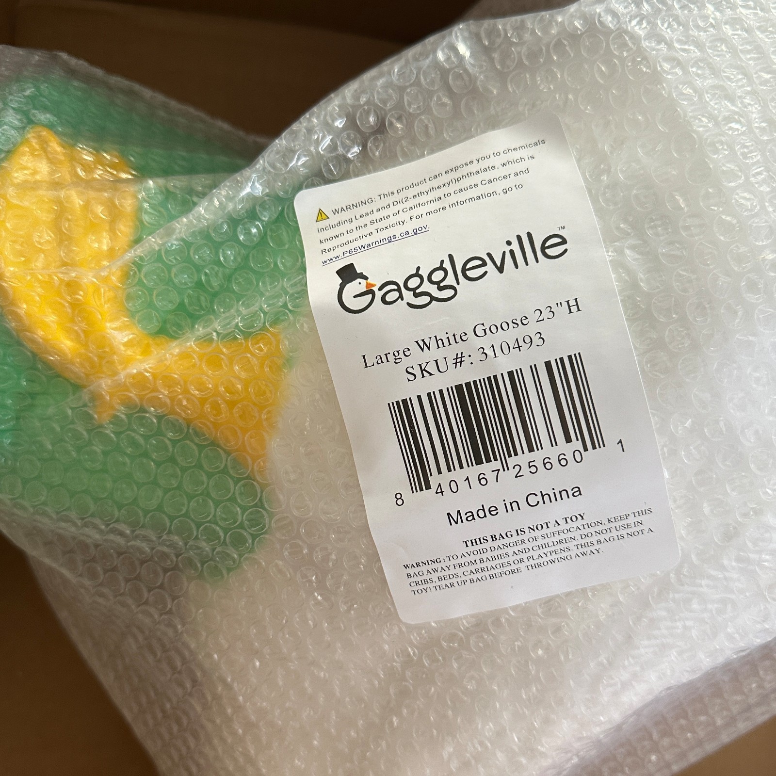 Large White Goose 23" Garden Statue Indoor Outdoor Porch Yard Decor New