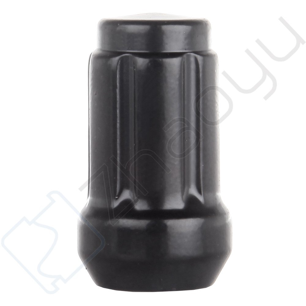 23 Set Of 1/2''-20 + 2 Key Black 6 Spline Tuner Wheel Lug Nuts For Ford Jeep