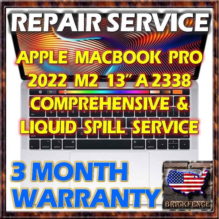 MACBOOK PRO 13" A2338 M1 2020 MYDA2LL/A LAPTOP 820-02020-A LOGIC BOARD REPAIR