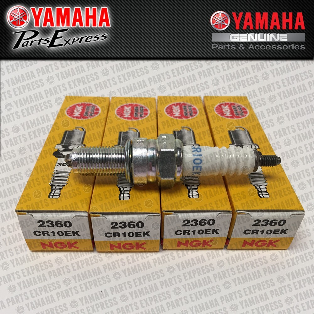 1999 - 2020 YAMAHA YZF-R6 YZFR6 YZF R6 R6S 4-PACK NGK CR10EK SPARK PLUGS 2360