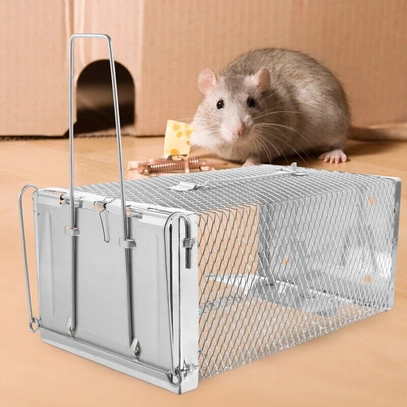 Live Animal Trap Cage Catch and Release Mice Rats Squirrels Small Animals US