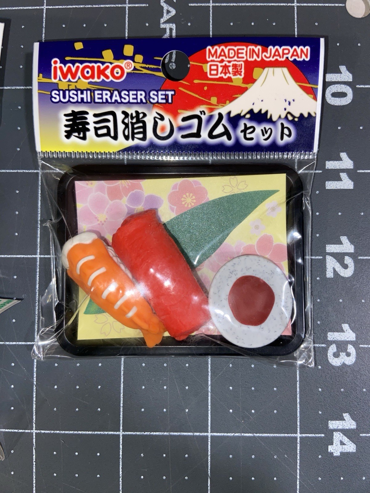 Iwako Japanese Erasers Lot with Sushi Sakura Bento Tea Cups