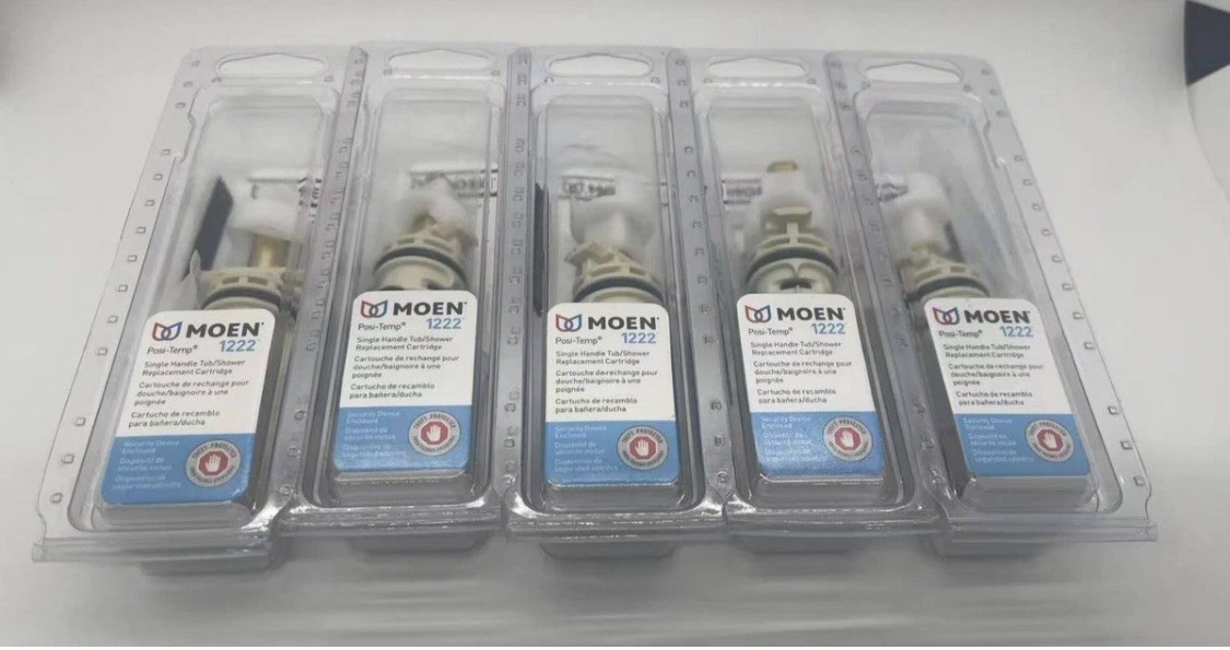 5pk Genuine MOEN 1222/1222B Posi-Temp Shower Cartridge - SEALED - Brand NEW