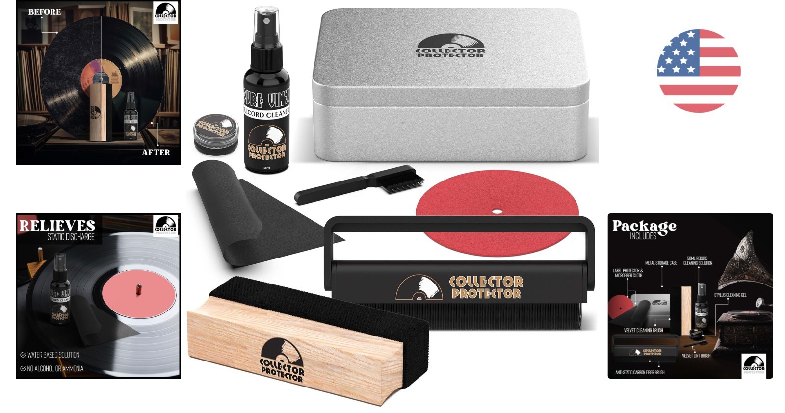 Ultimate Vinyl Record Maintenance Kit: Cleans & Protects for Optimal Playback