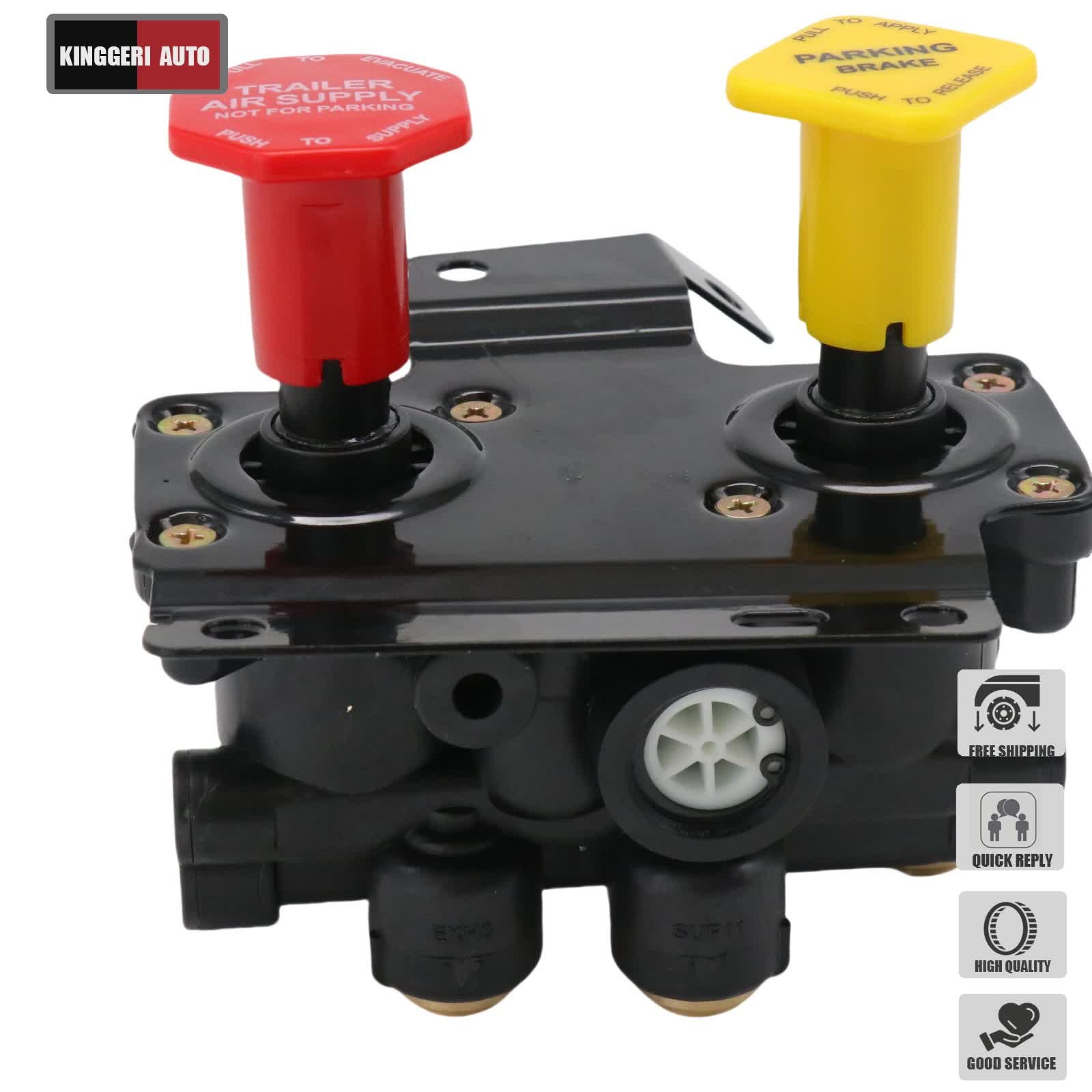 For Volvo VNL Dash Valve Dual Park Brake With 5 Ports 24340522 21315044 K035691