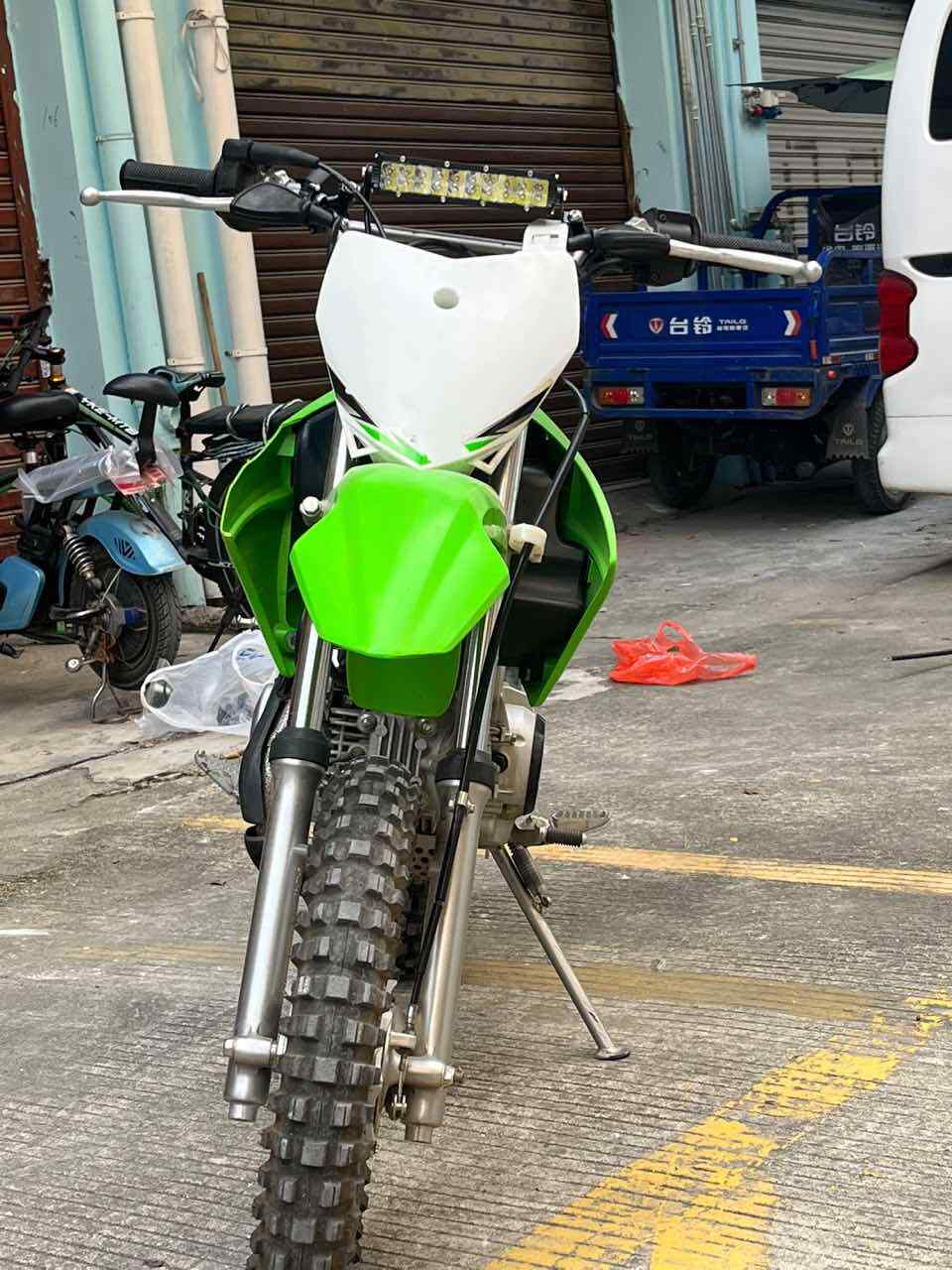 Dirt Bike LED Headlight Light Bar Kit For Honda CRF110 CR250 CRF250R CRF450R