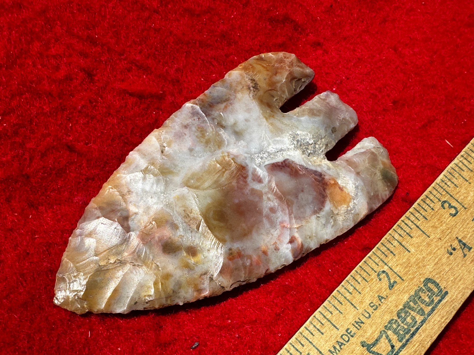 3 1/2" Flintridge Calf Creek Point, Indian Artifacts, Hopewell, Arrowheads