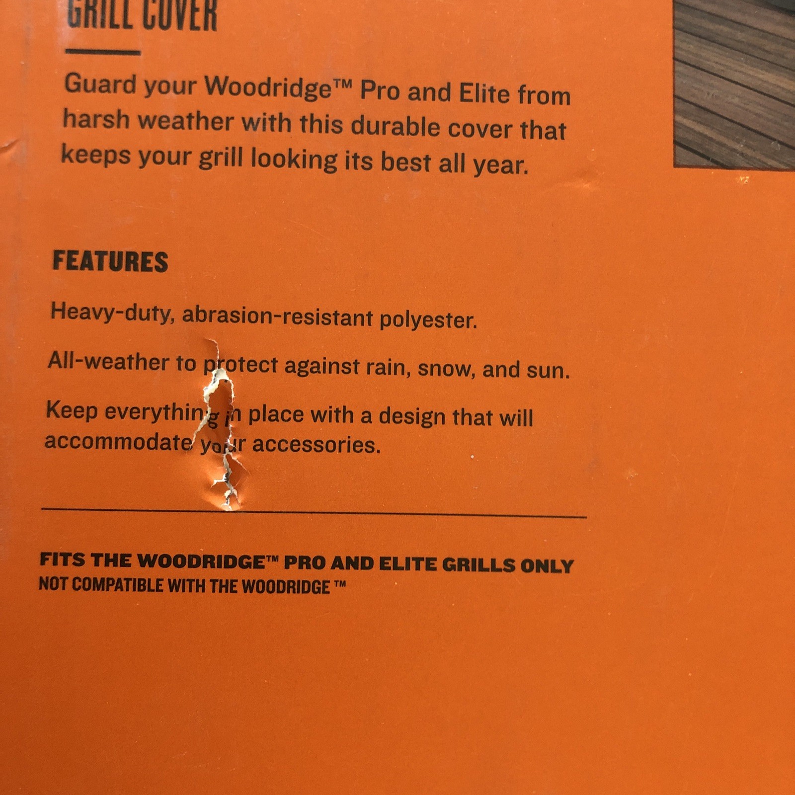 Traeger BAC775 Full Length Grill Cover for Woodridge Pro & Elite Pellet Grills