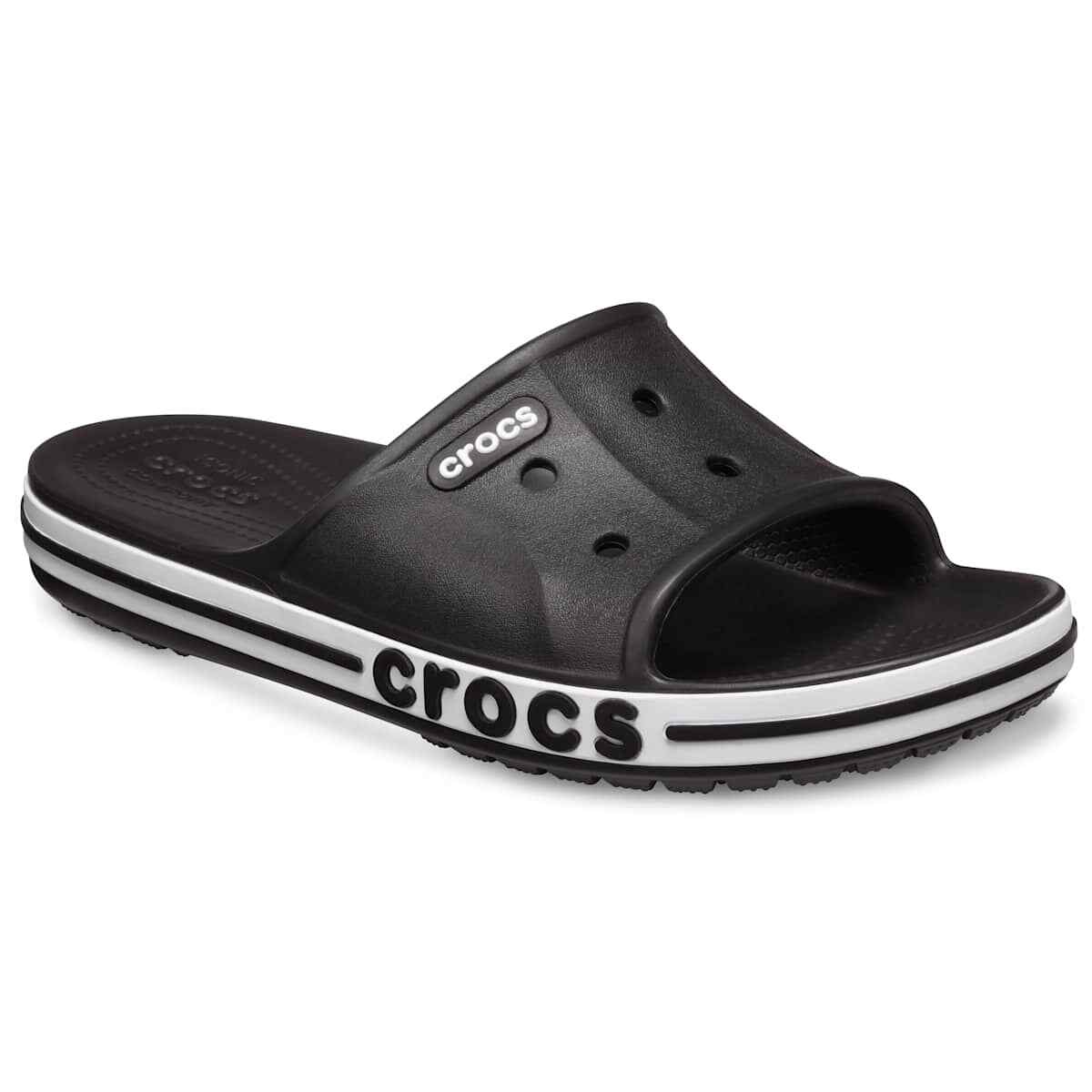 Crocs Adult Bayaband Slides Comfortable Sandals for Men and Women