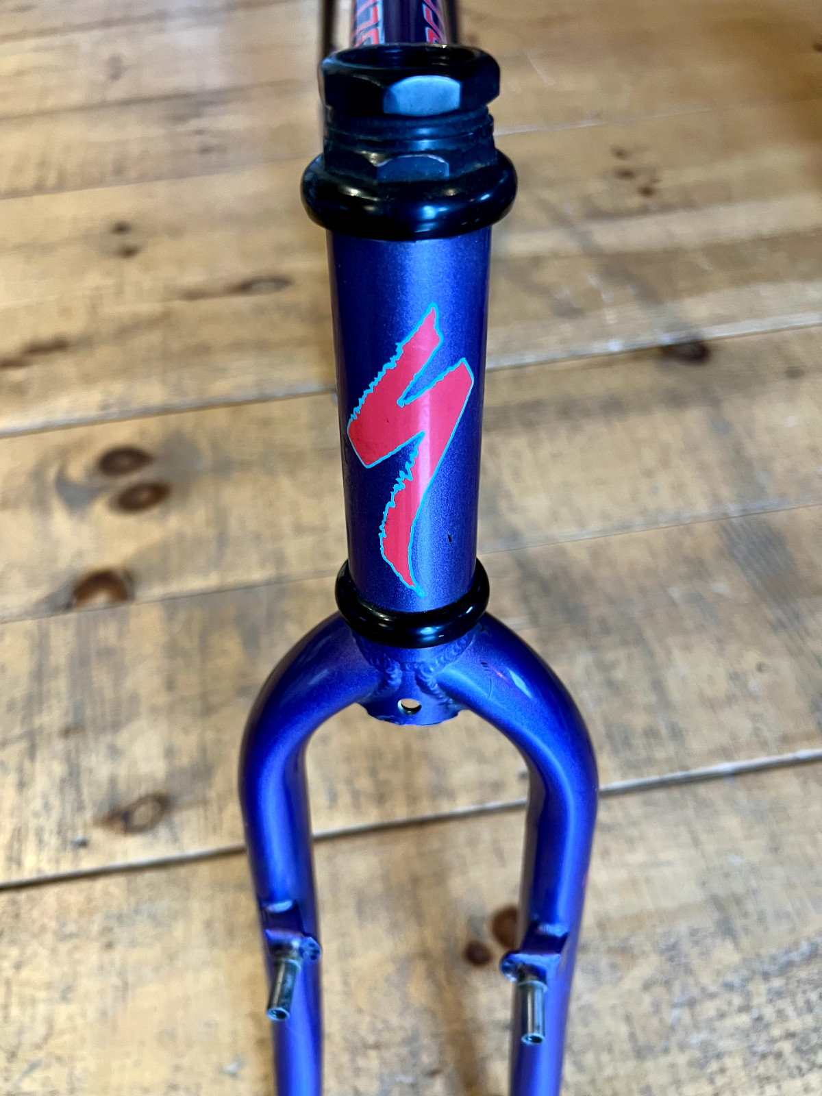 Vintage 90s Specialized Rock Hopper 18" Steel Mountain Bike Frame Purple Fade