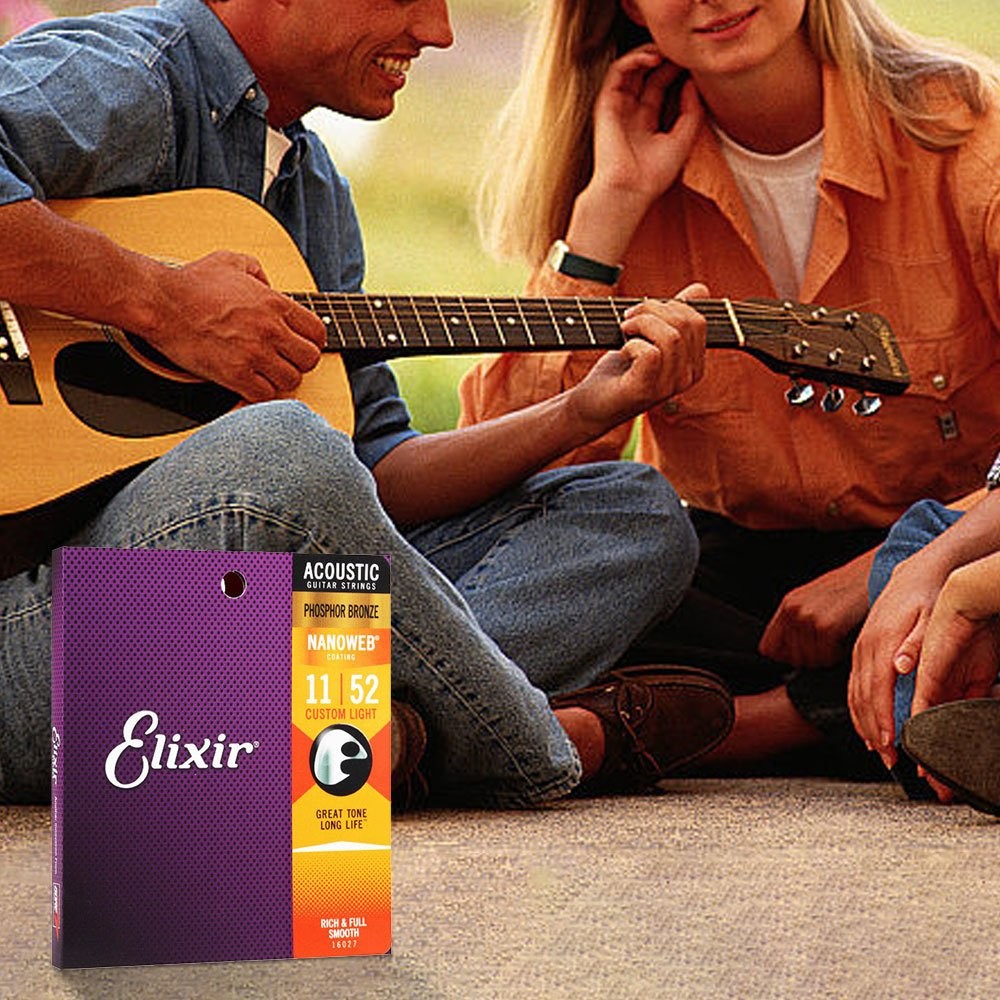 Elixir Acoustic Guitar strings Phosphor Bronze 16027 (11-52)